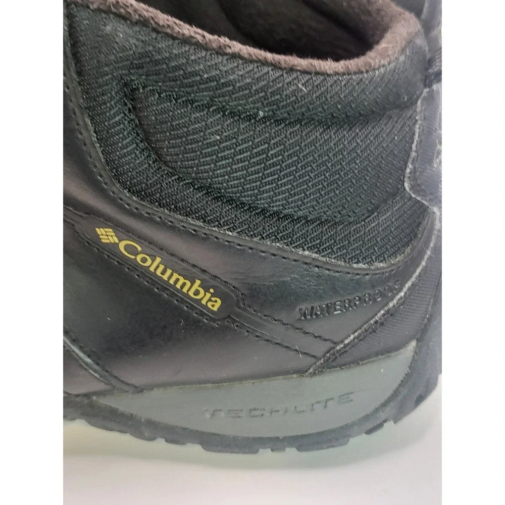 Columbia Newton Ridge Plus II Mens 9 Waterproof Hiking Boots Black Outdoor Trail